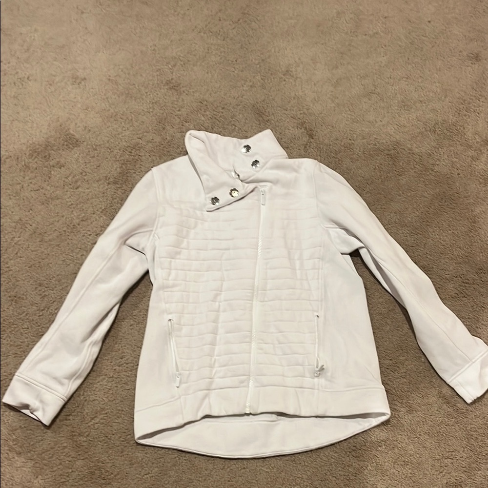Lululemon White Womens Asymmetrical Jacket